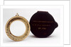 Universal equinoctial ring dial, with case by Lordelle