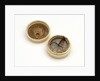 Compass dial, with lid by unknown
