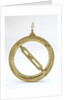 Universal equinoctial ring dial by Joseph Linnell
