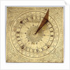 Horizontal sun and moon pedestal dial by unknown