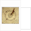Horizontal sun and moon pedestal dial by unknown