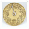 Magnetic azimuth dial, outer side of lid by Johannes Buschmann