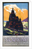 Poster for Orient Line cruises to Norway by Herbert Kerr Rooke