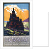 Poster for Orient Line cruises to Norway by Herbert Kerr Rooke