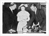 Reginald Lowen MBE with Princess Elizabeth by unknown