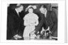 Reginald Lowen MBE with Princess Elizabeth by unknown