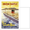 Union Castle Line Poster; South Africa by unknown
