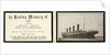 Memorial card for 'Titanic' (1912) by S Burgess