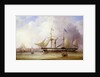 Paddle steamer 'President' in the Mersey off Liverpool by Samuel Walters