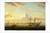 The paddle steamer Superb off Folkstone by William Adolphus Knell