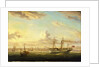 The paddle steamer Superb off Folkstone by William Adolphus Knell