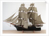 A full hull model of a Merchant sailing brig, circa 1840 by Unknown