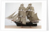 A full hull model of a Merchant sailing brig, circa 1840 by Unknown