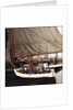 Merchantman, detail of rowing boat by unknown