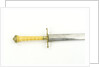 Straight bladed dirk by E. & E. Emanuel