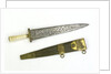 Straight-bladed dirk by Unknown