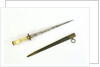 Hilt of dirk, straight blade by unknown