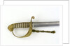 Solid half-basket hilt of sword by unknown