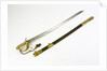 Solid half-basket hilted sword by Unknown