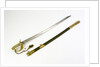 Solid half-basket hilted sword by Unknown