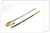 German solid half-basket hilted sword by K.L.H. Berser Collani & Co.