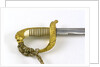 German solid half-basket hilted sword by K.L.H. Berser Collani & Co.