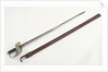 Steel hilted sword by H. H. Taylor