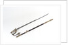 Solid half-basket hilted sword by unknown