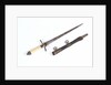 Straight-bladed dirk by unknown