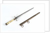 Straight-bladed dirk by unknown
