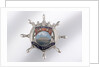 Enamelled metal brooch by unknown
