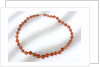 Amber beads by unknown