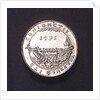 Counter commmemorating preparations by sea and land, 1591; reverse by unknown