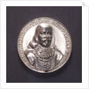 Medal commemorating the ships burnt in the Medway and Admiral de Ruyter, 1667; obverse by P. van Abeele