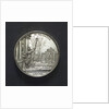 Medal commemorating the dangerous crossing of King William III and the fireworks at The Hague, 1691; reverse by D. Koene