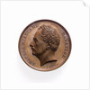 Medal commemorating Admiral Miaoulis and the action in the Gulf of Moden, 1825; obverse by K. Lange