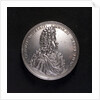 Medal commemorating the proposed departure of Archduke Charles III for Barcelona, 1700; obverse by M. Brunner