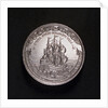 Medal commemorating the proposed departure of Archduke Charles III for Barcelona, 1700; reverse by M. Brunner