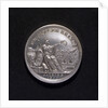 Medal commemorating the Battle of Copenhagen and the manning of the block-ships, 1801; obverse by D.F. Loos