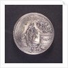 Medal commemorating the Peace of Ryswick and rejoicings at Gouda, 1697; obverse by J. Drappentier