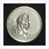 Medal commemorating the action off Beachy Head, 1690; obverse by H. Roussel