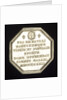 Commemorative medal presented as a gift from the Clergy to the Navy; reverse by B. Duvivier