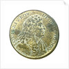 Counter commemorating the defeat of the Spanish fleet, 1676; obverse by Lowenstein