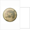 Counter commemorating the plunder of St Christopher and Nevis; reverse by H. Roussel