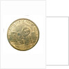 Counter commemorating the new naval gun; reverse by unknown
