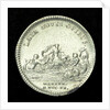 Counter commemorating the opening up of wealthy mines in Louisiana as proposed by Law the banker; reverse by J.C. Roettier