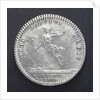 Counter commemorating the cruise to Newfoundland, 1733; reverse by H. Roussel