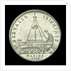 Counter commemorating the landing of the Young Pretender in Scotland, 1746; reverse by J.C. Roettier