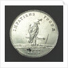 Counter commemorating the naval readiness for Battle; reverse by F. M.