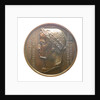 Medal commemorating the translation of the body of Napoleon from St Helena to Les Invalides, 1840; obverse by Emile Rogat